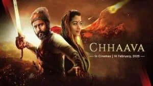 Vicky Kaushal and Rashmika Mandana in a scene from Chhaava Film