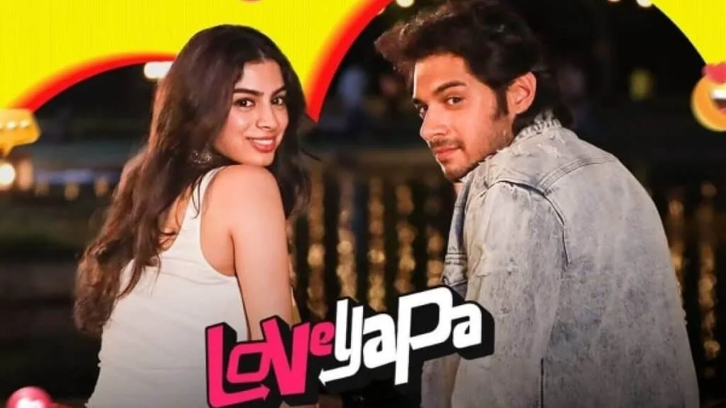 Junaid Khan and Khushi Kapoor in a scene from Loveyapa Film