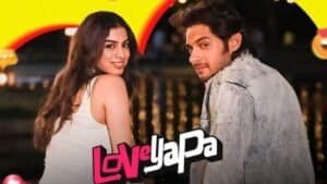Junaid Khan and Khushi Kapoor in a scene from Loveyapa Film