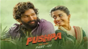 Allu Arjun and Rashmika Mandana in a scene from Pushpa The Rise